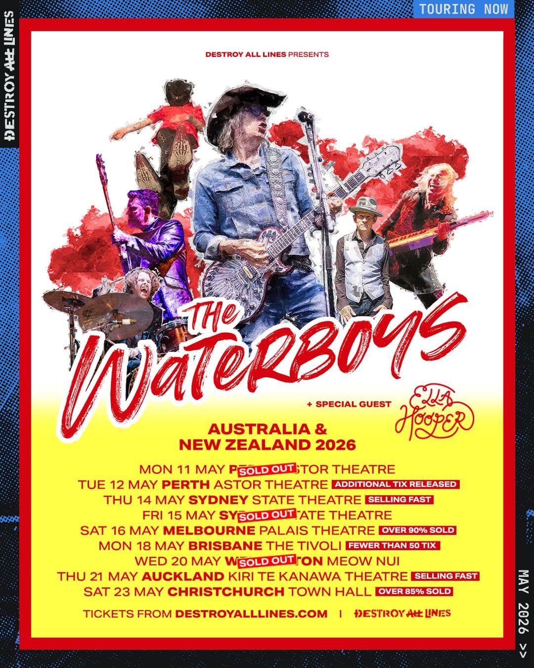 The Waterboys Tour Poster 2026